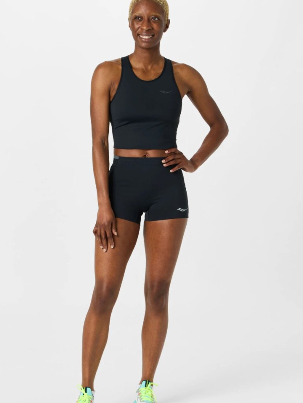 NWT - SAUCONY - Women's Endorphin Boy Short - Black - Size S